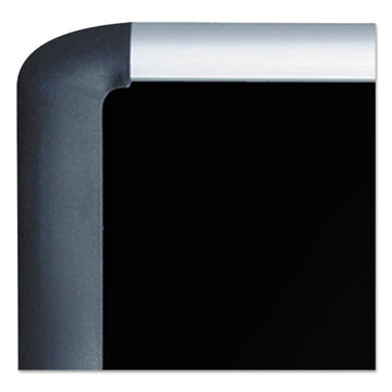 MasterVision® Black Fabric Bulletin Board, 24 X 36, Silver-black freeshipping - TVN Wholesale